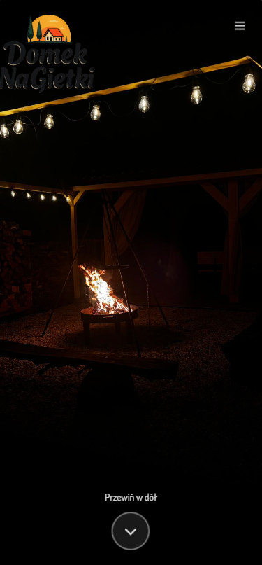 DomekNaGietki - widok mobilny
